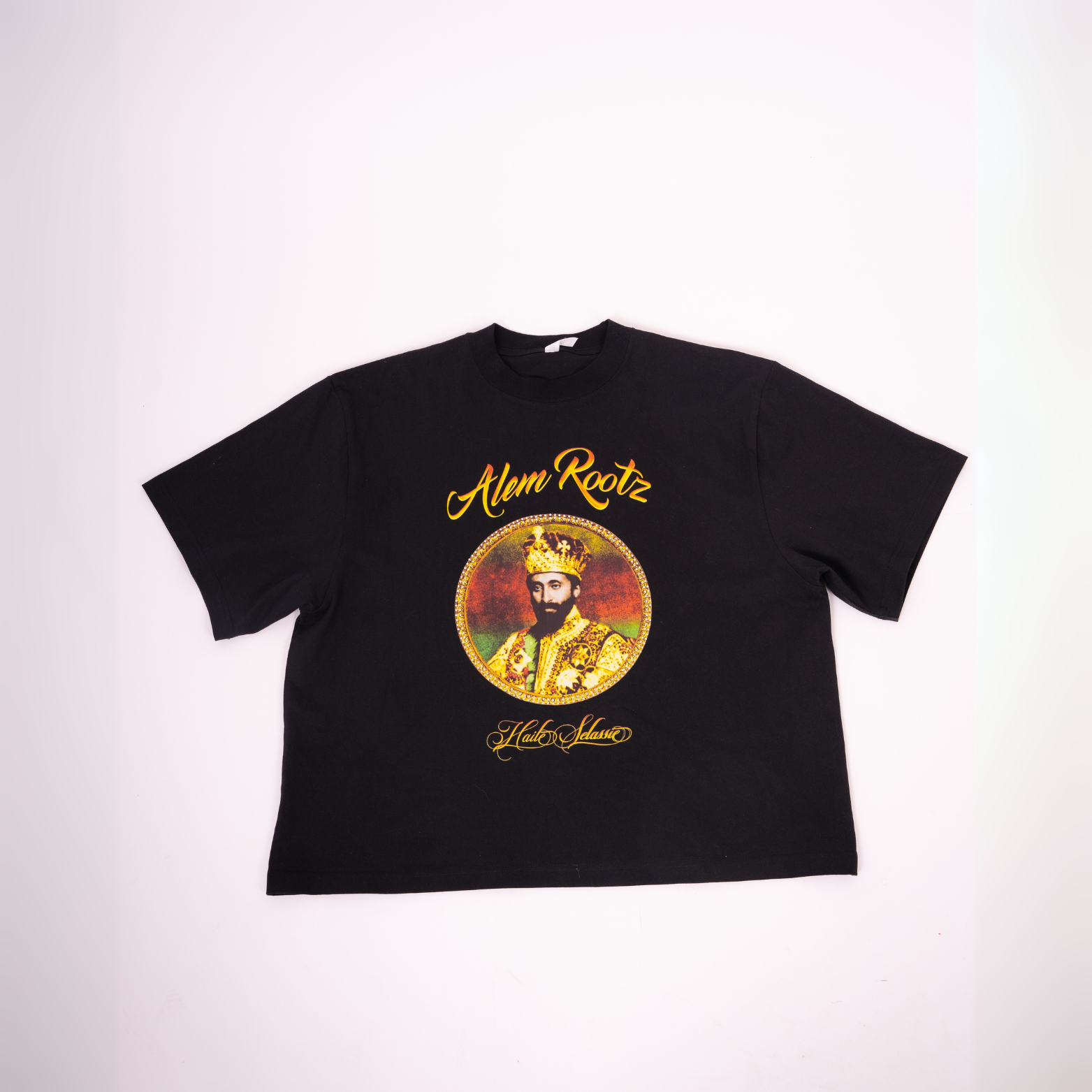 Haile Selassie Rhinestone  Tee